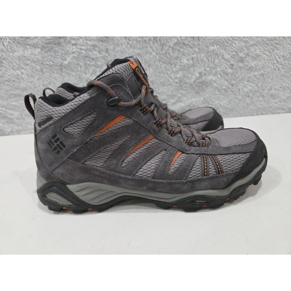 Columbia North Plains Men's YM1016-009 Brown Mid Waterproof Hiking Trail Sz 10.5